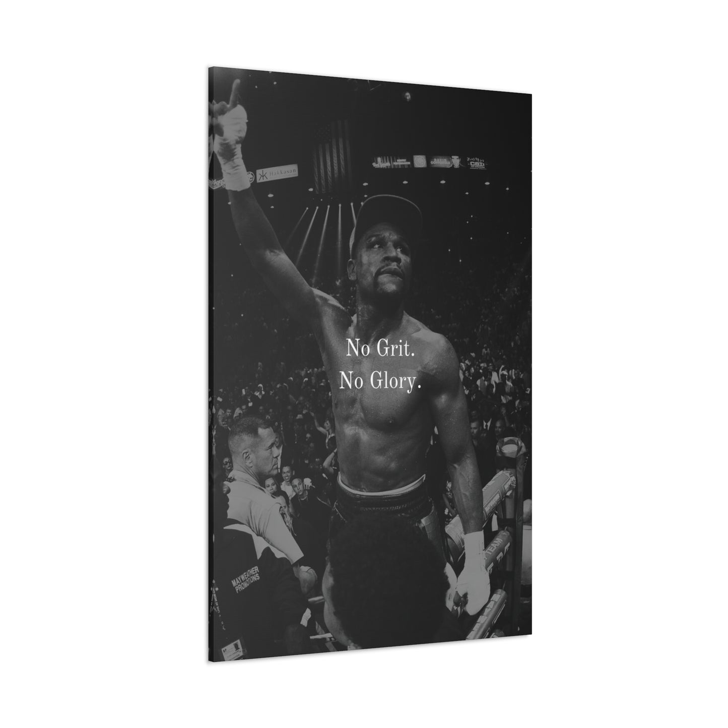 Floyd Mayweather Motivational Canvas - No Grit No Glory